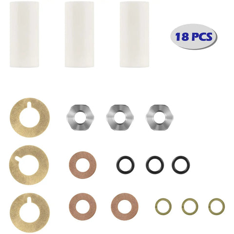 18mm Piston Kit Ceramic Plunger Repair Kit For AR Pump Series RK RKA RKV XRCA XRV XRCV Includes O Rings Backup Rings Slings Washers And Nuts For Quick Fix Fast Easy Install