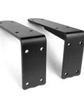 Heavy Duty L Brackets For Walls Rock Solid Wrought Iron Shelf Supports With Screws Built Tough As Nails Matte Black.