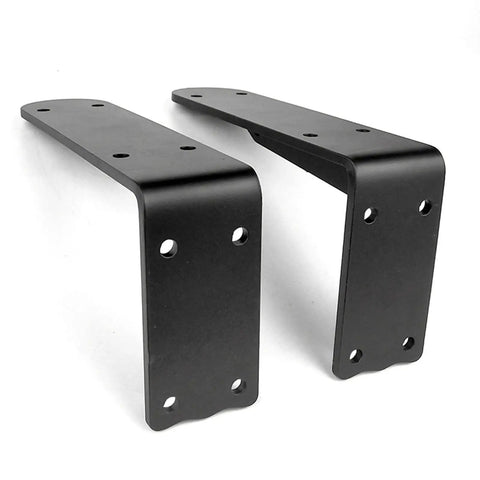 Heavy Duty L Brackets For Walls Rock Solid Wrought Iron Shelf Supports With Screws Built Tough As Nails Matte Black.