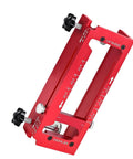 Adjustable Router Jig For Doors With Aluminum Hinge Mortising Template Kit And Precision Depth Gauge Fits 2.5 To 5 Inch Hinges