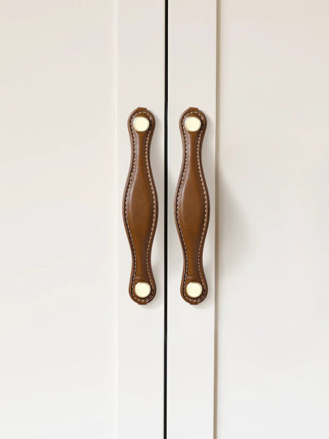 Leather Drawer Pulls: Modern & Durable 5-Pack Leather Drawer Pulls: Modern & Durable 5-Pack