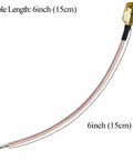 SMA To PCB Solder Cable 6 Inch 15cm RG316 Coax Antenna Extension Wire With SMA Male To PCB Connector For WiFi Routers