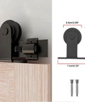 Two Pack Sliding Barn Door Rollers Only No Track T Shape Hangers Ultra Quiet Steel Bearings With Gcr15 Premium Nylon Wheel