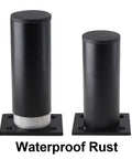 Set Of 4 4 Inch Adjustable Aluminum Furniture Legs With Screws, shown with waterproof rust-resistant coating, emphasizing durability.
