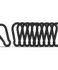 1.57 Inch Heavy Duty Carabiner Clip Hook Set Of 10 Black Spring Snap Hooks Keychain For Outdoor Camping Hiking Durable Carbon Steel