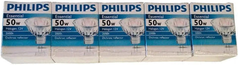 Halogen Landscape Flood Light Bulbs For Indoor And Outdoor Use Go To Lighting Dimmable 50W MR16 12V GU5.3 2 Pin Base 36 Degree Beam Pack Of 5