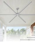 Massive 120 Inch HVLS Industrial Ceiling Fan With Remote Control And Heavy Duty Reversible DC Motor for large indoor spaces