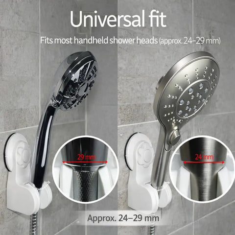 45 Degree Adjustable Handheld Shower Head Holder With Strong Suction Cup Wall Mount Bracket holding shower heads