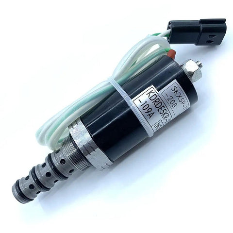 Heavy Duty Rotary Solenoid Valve Hydraulic Pump Control Replacement For Sk200 And Sk230 Machines Plug And Play Setup Solid Build Works Like A Dream On Any Greasy Job Site
