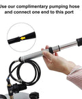 Connecting hose to Wax Injector With Pressure Gauge And Vacuum System For Jewelry Casting Adjustable Temperature To 100 C Precision Molten Wax Injection For Bubble Free Molds Easy Melt And Cast Tool For Jewelry Making