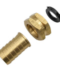 Beefy Built Tough Heavy Duty Brass Garden Hose Adapter Swivel Fitting With Three Quarter Inch Barb And Three Quarter Inch GHT Female Connector For High Pressure Outdoor Hoses And Irrigation Rust Resistant Durable Two Pack brass adapter parts