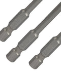 Premium S2 Alloy Steel T20 Torx Screwdriver Bits 100Mm Length 10 Pack showing three detailed bits with engraved S2 T20 heads.