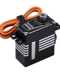 Premium Full Metal Waterproof Steering Gear Servo DS290MG with aluminum housing and orange wires for RC pilots.