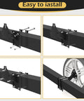 Spare Tire Carrier For Boat Trailer Mount Fits Most 4, 5, And 6 Lug Wheels On 4, 4.5, 4.75, 5, 5.5, 6 Bolt Patterns Holds Up To 150 Lbs
