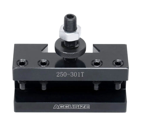 CXA Quick Change Tool Holder For Lathe Turning And Facing 0250-0301T, Steel Usa Style Tool Post Fits 13 To 18 Inch Swing Lathes
