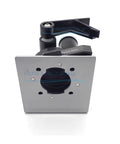 Top view of QL3B Head Assembly Replacement For Commercial Water Filtration Systems, black, OEM quality part, for easy install.