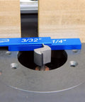 3/32 and 1/4 inch blocks from Pro Grade Heavy Duty Aluminum Setup Block Gauge Set 15 Piece Inch Size Blocks For Woodworking Precision