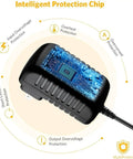 Real Deal Ac Adapter Dc Power Supply Charger Compatible With Skil 7 2 Volt Cordless Drill Driver showing intelligent protection chip.