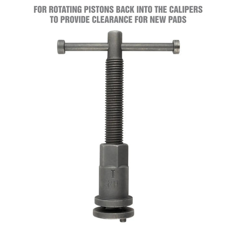 Pro Grade Front And Rear Disc Brake Caliper Tool Set With 11 Adapters, single piston press tool, steel build