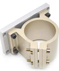 Beefed Up 80mm CNC Spindle Motor Clamp Mount Bracket with Gantry Plate for 1.5KW and 0.8KW CNC Router, side angle view