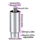 Heavy Duty Stainless Steel Furniture Legs Set With Adjustable Cabinet Feet For Refrigerator Table Cupboard And Workbench Support 12cm And 10cm Options 4 Pack Built To Last And Rust Resistant showing detailed dimensions
