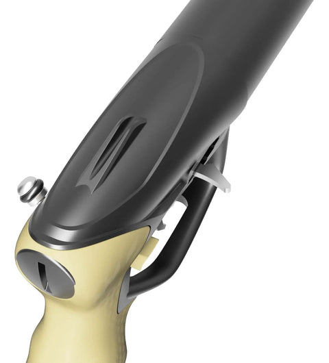 Close-up of Mach Pneumatic Speargun Sand 110 With Offset Shaft For Precise Pointing And High Power Easy Handling Built For Quick Draw
