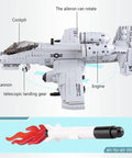 A10 Warthog Plane Building Toy Set With 961 Pieces For Adults And Teens Realistic Fighter Jet Building Blocks with cockpit and missile