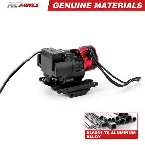 Beefed Up 2 Speed Brushless Gearbox Kit For 1/18 Traxxas TRX4M Upgrades With 3500KV Motor And 30A ESC CNC Aluminum Housing
