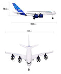 Beginner Friendly 3 Channel RC Airplane With 2.4G Remote Control Easy to Fly EPP Foam Fixed Wing Glider Aircraft size dimensions