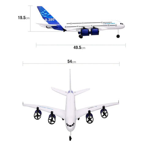 Beginner Friendly 3 Channel RC Airplane With 2.4G Remote Control Easy to Fly EPP Foam Fixed Wing Glider Aircraft size dimensions