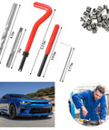 M10 X 1.0mm Car Thread Repair Insert Kit Stainless Steel Helicoil Thread Repair Kit For Vehicles Cars SUVs Trucks RVs Hand Tool Set