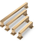 10 Pack 7 Inch Cabinet Handles In Champagne Bronze Gold Tone Finish Zinc Alloy Kitchen Cabinet Pulls For Dresser Cupboard Wardrobe Center To Center 177mm Drawer Hardware displayed in increasing size order.