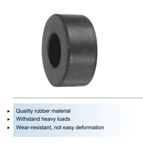 24 Piece Super Rugged Rubber Spacers Anti Vibration Mounts Heavy Duty Shock Absorbing Bushings round black rubber grommet