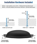 Installation instructions for 10 Pack Matte Black Cup Pulls Three And Three Quarters Inch Hole Center Zinc Alloy Cabinet Handles.