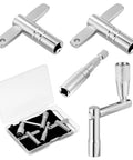 4 Piece Drum Key Set With Drill Bit For Instant Head Changes And Lightning Fast Tuning Speed Drum Keys And Standard Keys