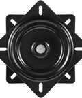 Six Pack Six And A Quarter Inch Bar Stool Swivel Plate Replacement Heavy Duty Ball Bearing Seat Swivel Base Mount For Bar Stools And Chairs Black Steel Corrosion Resistant Easy Install, black steel swivel plate