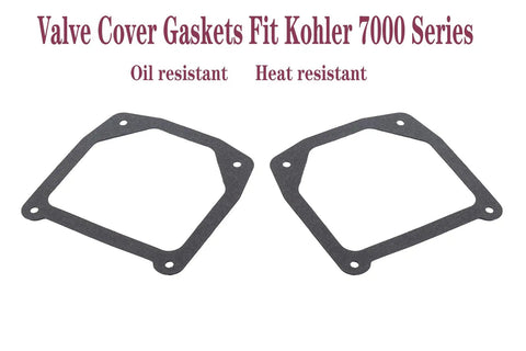 Valve Cover Gasket Set for 7000 Series Engines With Stamped Steel Covers Fits SV710 SV715 SV720 KT715 KT725 KT730 KT735 KT740 KT745 ZT710 19 20 21 22 23 24 25 26 HP Two Pack Heavy Duty Engine Gasket Replacement, black
