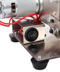 Close-up of the control switch on the Amzxplore Mini Belt Sander With Seven Speed Adjustments and Knife Sharpener.