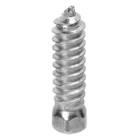 Rock Solid M6x6mm Snow Tire Studs Featuring Tungsten Steel Anti Skid Spikes And Heavy Duty Screws close-up of a screw with textured surface.