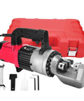 Beefy Portable Hydraulic Steel Bar Cutting Machine 220V 50Hz with toolbox, shown with accessories and compact design.