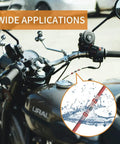 Motorcycle handlebar with focus on Solder Seal Wire Connector Kit 160 Pcs Heat Shrink Electrical Butt Terminals Waterproof