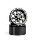 Heavy Duty 1.9 Inch Beadlock Aluminum Wheel Rims For One Tenth Scale RC Cars CNC Machined Rugged Beadlock Design