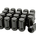 Top Tier 20 Pc M12 X 1.5 Spline Lug Nuts For Heavy Duty Rims With One Socket Key Kit Cold Forged Steel Upgrade Secure Grip And Durable Fitment, black lug nuts set