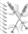 Galvanized Steel Countertop Joiner Connectors Kit Of 10 For Benchtop And Furniture Drawbolt Style Fasteners With Standard Threads 15.3 x 1.2 cm DIY Friendly Easy Install Joining Bolts showing fasteners close-up