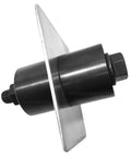 Side view of Beefy Pro Grade Dzus Fastener Dimple Die Tool For Quick Turn And Quarter Turn Jobs 0.750 In X 0.200 In Black Oxide