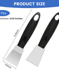 Beefy Dual Edge 3D Printer Scraper Kit with curved and straight blades, 6.3 by 1.5 inch metal scraper, black handle, hang hole