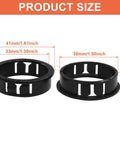 One And A Half Inch Round Cable Snap Bushing Grommet Black 50 Pack size dimensions 38mm and 33mm inside diameter