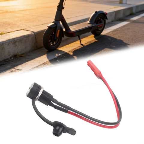 Electric Scooter Charging Port For KuKirin G3 G4 DC 5.5x2.1mm Connector Socket High Purity Copper Core in red and black