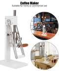 Manual Coffee Maker For Home Use With Stainless Steel Sleeve, Hand Press Espresso Machine on kitchen counter