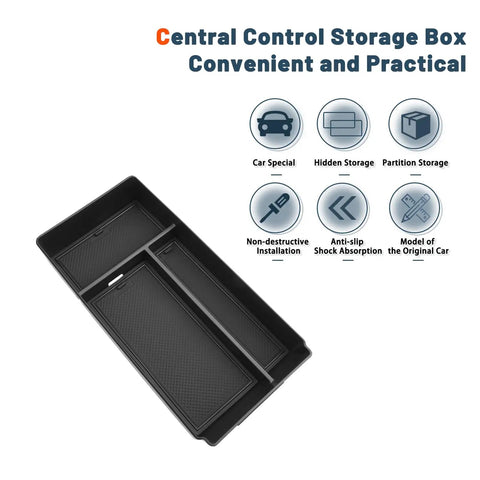 Center Console Organizer For Mercedes G Class G Wagon G550 G63 AMG G350 W463 W464 2018 Through 2026, black storage tray